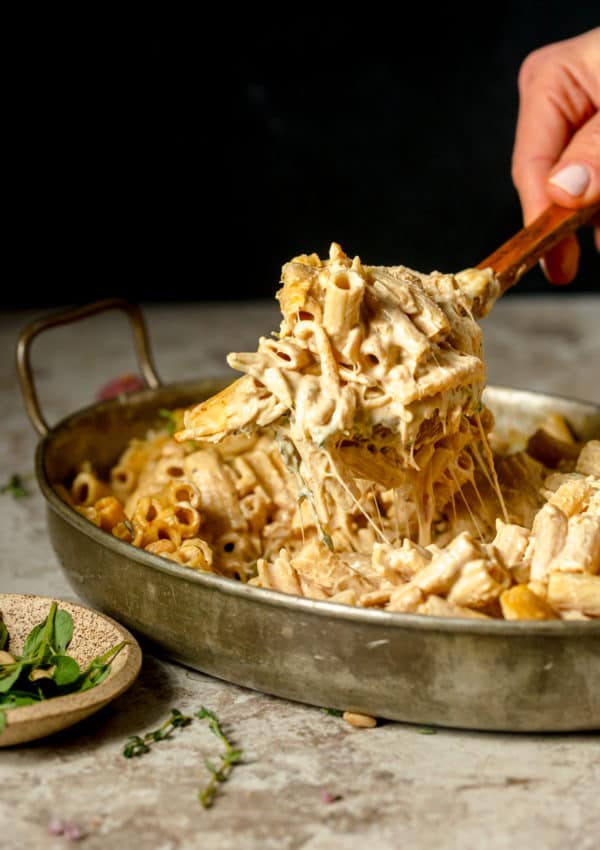 Incredible Vegan Tahini Mac and Cheese