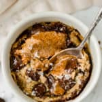 chocolate chip tahini cookie cake for one