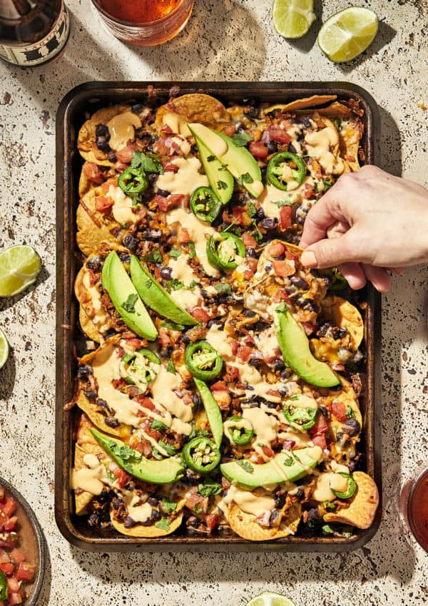 Homemade Chorizo Nachos with Chipotle Crema